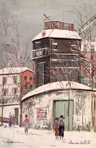 Le Moulin de la Galette, ca. 1933 (olje på lerret) av Maurice Utrillo
