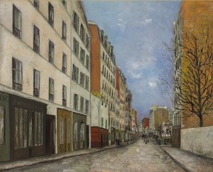 Marcadet Street, Montmartre; Rue Marcadet i Montmartre, ca. 1910-1912 (olje på lerret)