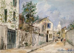 Watering Place Street av Maurice Utrillo