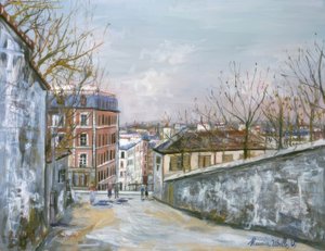 Rue du Mont-Cenis von Maurice Utrillo