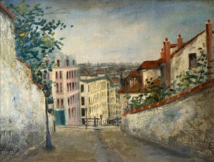 Rue du Mont-Cenis av Maurice Utrillo