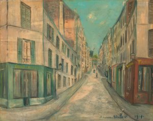 Gate i Paris av Maurice Utrillo
