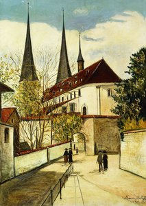 Katedralen i Luzern; La Cathedrale de Lucerne av Maurice Utrillo
