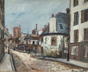 Tavernaen quot;La Belle Gabriellequot; av Maurice Utrillo