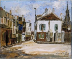 Forstadsgate av Maurice Utrillo