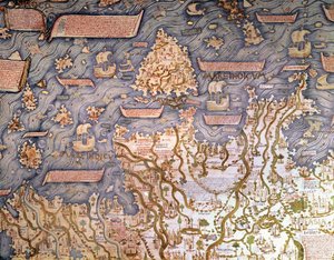Utsikt over Borneo-skjærgården 1459 Marciana-biblioteket, Venezia av Mauro Fra
