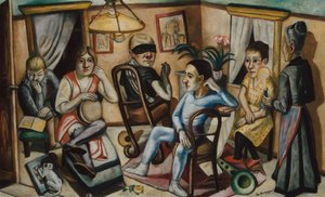 Før maskeballet, 1922. av Max Beckmann