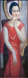Portrett av Käthe von Porada av Max Beckmann