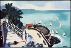 Utsikt fra terrassen i Monte Carlo av Max Beckmann