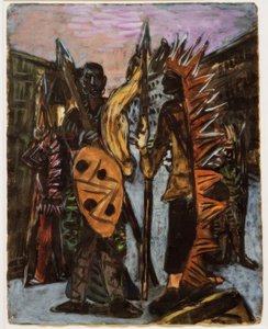 Gutter som leker indisk av Max Beckmann
