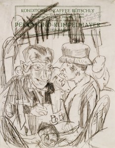 Cafe Life; Cafehausszene av Max Beckmann