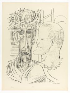Kristus og Pilatus, tallerken 15 fra Dag og drøm av Max Beckmann