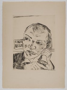 Utroperen (Selvportrett) av Max Beckmann