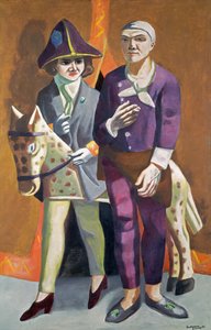 Dobbeltportrett, Karneval (Max Beckmann og Quappi) av Max Beckmann