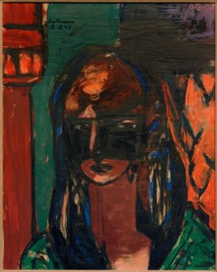 Kvinne med maske av Max Beckmann