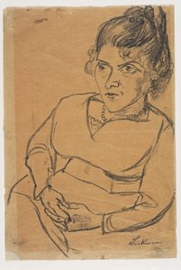 Fridel Battenberg, Halbfigur, sitzend