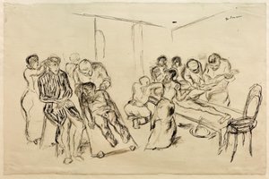 Stor operasjonsstue av Max Beckmann