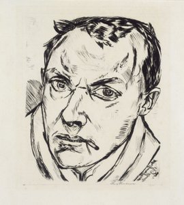 Stort selvportrett av Max Beckmann