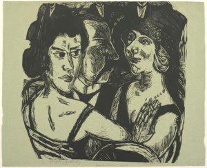 Gruppeportrett, Eden Bar av Max Beckmann