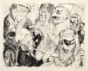 Godt nytt år 1917 av Max Beckmann