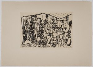 Bak kulissene av Max Beckmann