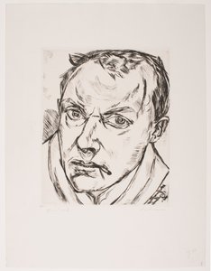Stort selvportrett av Max Beckmann