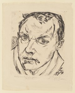 Stort selvportrett av Max Beckmann