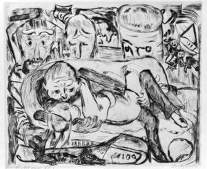 Elskere II av Max Beckmann