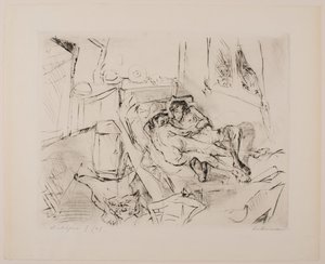 Lovers I, plate 4 fra porteføljen "Faces" av Max Beckmann
