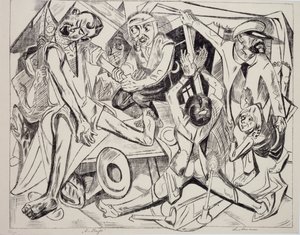 Malepatrus, av Max Beckmann (1884-1950), litografi. Tyskland, 1900-tallet. av Max Beckmann