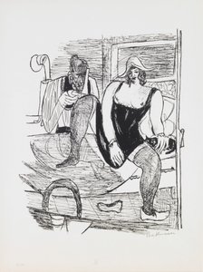 Morgen, tallerken 11 fra porteføljen "Dag og drøm" av Max Beckmann