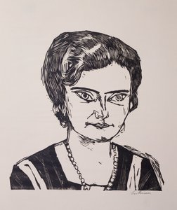 Portrett av fru HM (Naila) av Max Beckmann