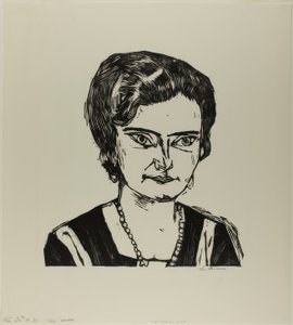 Portrett av Frau H.M. (Naila), plate to fra Contemporary Art av Max Beckmann