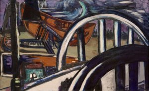 Verft. Jernbro av Max Beckmann