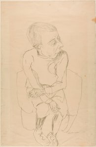 Sittende gutt av Max Beckmann