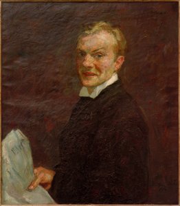 Selvportrett (ler) av Max Beckmann