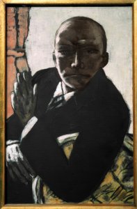 Selvportrett i svart av Max Beckmann