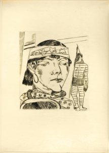 Snake Lade, tallerken ti fra messen av Max Beckmann