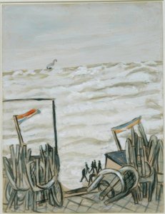 Strand ved høyvann av Max Beckmann