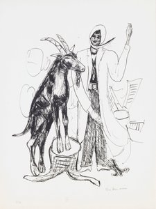 The Buck, plate 9 fra porteføljen "Day and Dream" av Max Beckmann
