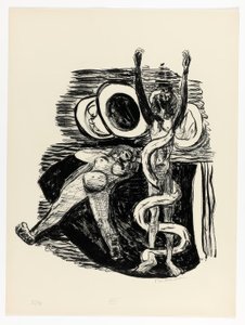 The Fall of Man, plate 14 fra Day and Dream av Max Beckmann