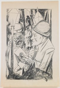 Veien hjem, plate 2 fra serien "Hell" av Max Beckmann