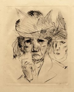 Gråtende kvinne av Max Beckmann