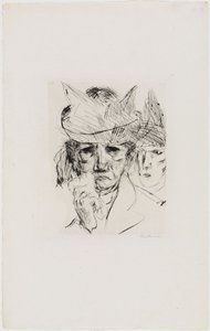 Gråtende kvinne av Max Beckmann