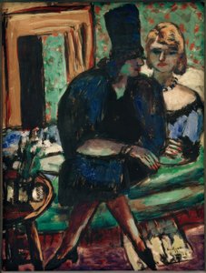 To kvinner på sofaen av Max Beckmann