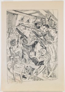 plate 10: The Last Ones av Max Beckmann