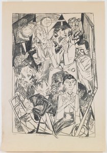 plate 6: Ideologene av Max Beckmann