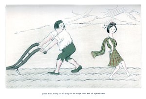 Robert Burns, etter å ha lagt hånden til plogen, ser tilbake på Highland Mary, 1904.