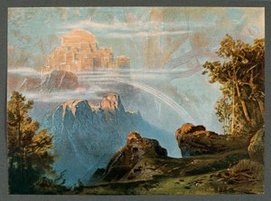 Frankrike, Paris, Scenografi for akt III av The Ring of the Nibelung - The Rhinegold av Richard Wagner