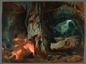 Frankrike, Paris, Scenografi for akt II av The Ring of the Nibelung - The Rhinegold av Richard Wagner